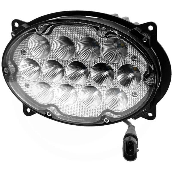 Faro LED ovalado empotrable de trabajo John Deere 7020 7030/703PR 8030/8030T y serie 8R/8T Reemplazo RE181964