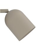 Aplique de pared con foco orientable minimalista TILSTON, E14 (no incl.) acero arena