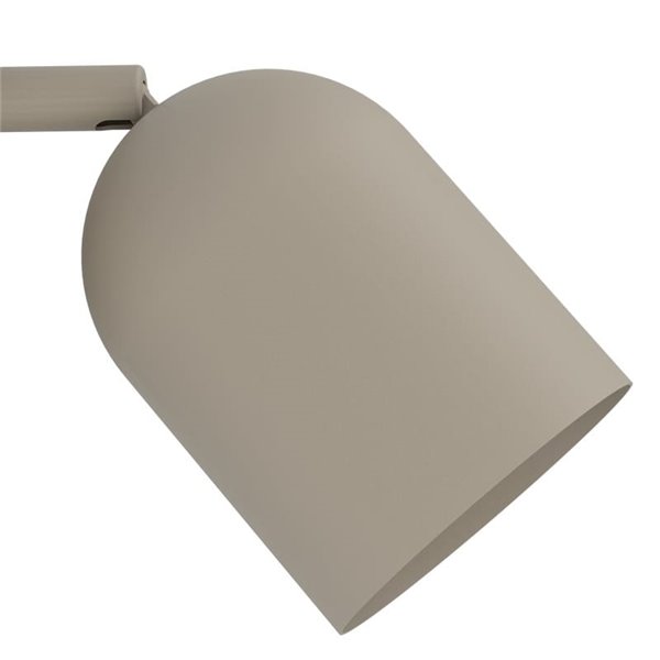 Aplique de pared con foco orientable minimalista TILSTON, E14 (no incl.) acero arena
