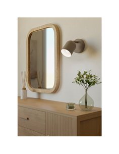 Aplique de pared con foco orientable minimalista TILSTON, E14 (no incl.) acero arena 2