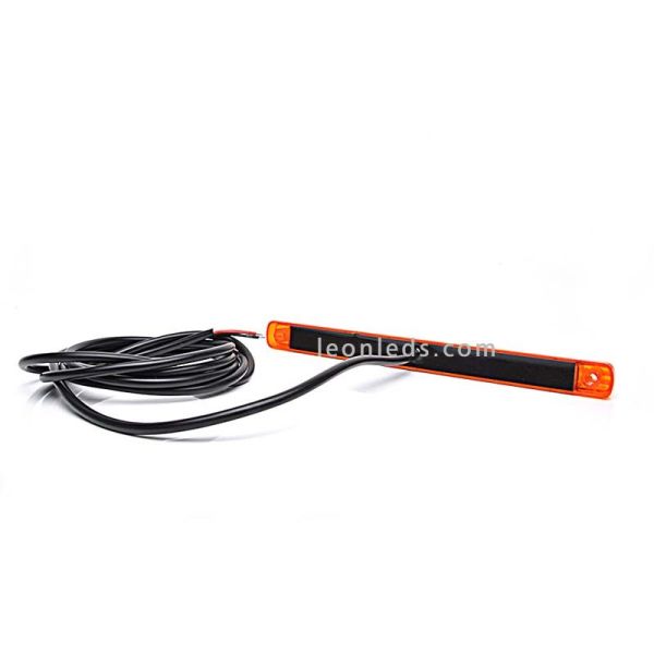 Barre LED Ambre Allongée | Lumière LED ambre allongée | Barre d'avertissement LED ambre | Éclairage LeonLeds