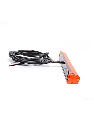 Barre LED Ambre Allongée | Lumière LED ambre allongée | Barre d'avertissement LED ambre | Éclairage LeonLeds