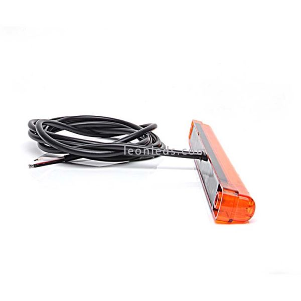 Barre LED Ambre Allongée | Lumière LED ambre allongée | Barre d'avertissement LED ambre | Éclairage LeonLeds