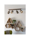 Luminária de teto Tilston com 4 spots E14, metal cor areia, 4 x 40W, 720mm