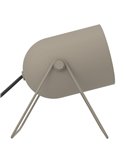 Lámpara de mesa con foco orientable E14 TILSTON, metal color arena, 145mm altura