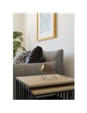 Lámpara de mesa con foco orientable E14 TILSTON, metal color arena, 145mm altura
