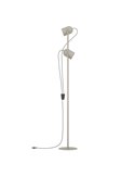 Lampadaire avec 2 spots orientables E14 TILSTON, métal couleur sable, 2×40W, 1425 mm