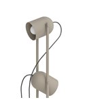 Lámpara de pie con 2 focos orientables E14 TILSTON, metal color arena, 2×40W, 1425mm