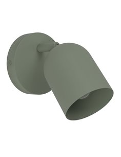 Aplique de pared con foco orientable TILSTON, E14 (no incl.) verde musgo 120×155mm