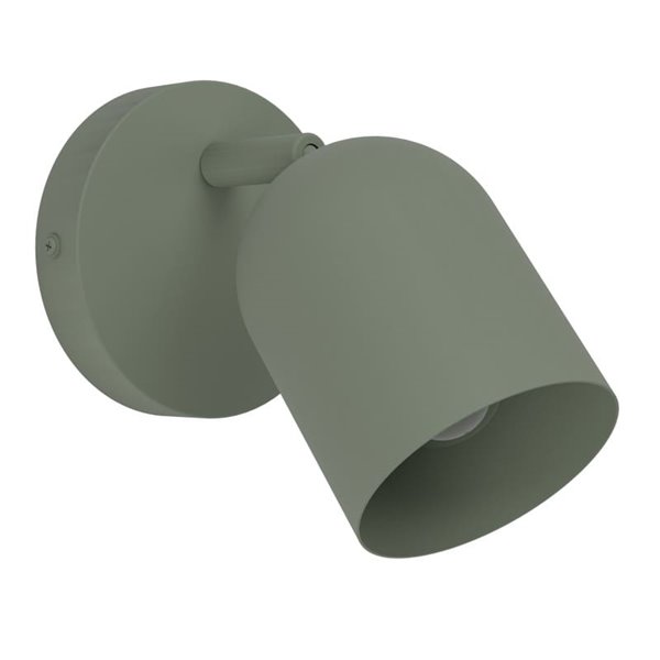 Aplique de pared con foco orientable TILSTON, E14 (no incl.) verde musgo 120×155mm