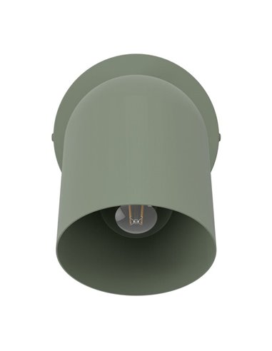Aplique de pared con foco orientable TILSTON, E14 (no incl.) verde musgo 120×155mm