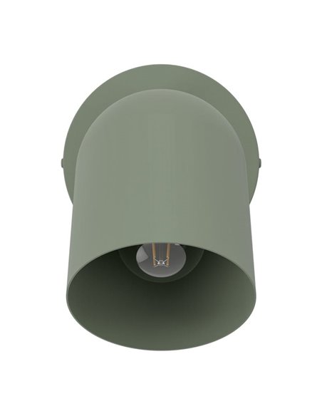 Aplique de pared con foco orientable TILSTON, E14 (no incl.) verde musgo 120×155mm