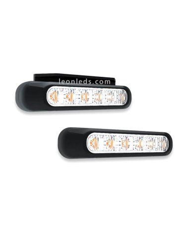 Luz LED estroboscópica âmbar | Barra LED de advertência âmbar | Barra LED Fristom FT-200 | Leon Iluminação LED