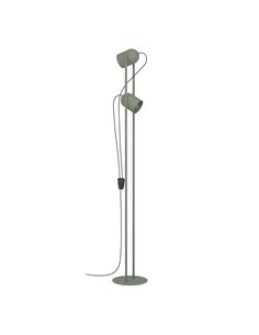 Lampadaire TILSTON avec 2 spots orientables, E14 (non inclus), vert mousse, 130 × 125 × 1425 mm