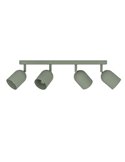 Lámpara de barra con 4 focos TILSTON E14 (no incl.) 4×40W, verde musgo 720×80×205 mm