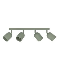Luminária de bar Tilston com 4 spots E14 (não incluídos) 4×40W, verde musgo 720×80×205 mm