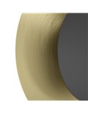 Aplique de pared LED redondo negro y latón cepillado TOCINA, Ø240mm, 11W 1300Lm 3000K