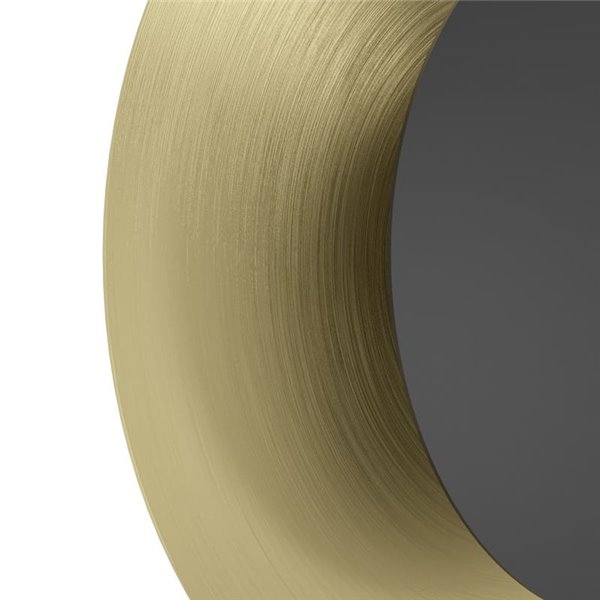 Applique murale ronde LED TOCINA, noire et laiton brossé, Ø 240 mm, 11 W, 1300 lm, 3000 K