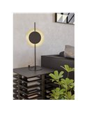 Lámpara de mesa LED negra y latón cepillado TOCINA, 60cm altura, 11W 1300Lm 3000K