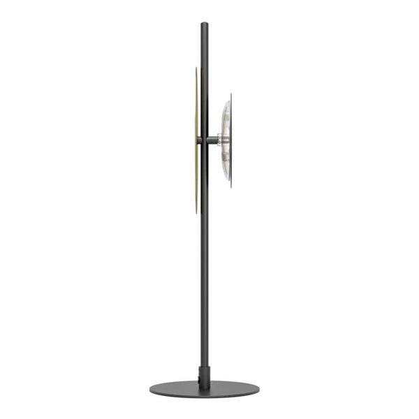Lámpara de mesa LED negra y latón cepillado TOCINA, 60cm altura, 11W 1300Lm 3000K