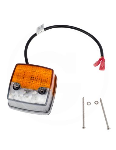 Piloto LED de posición e intermitente homologado 12/24V IP6K9K para tractores y maquinaria agrícola 8,4Cm X 8,4Cm