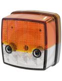 Piloto LED de posición e intermitente homologado 12/24V IP6K9K para tractores y maquinaria agrícola 8,4Cm X 8,4Cm