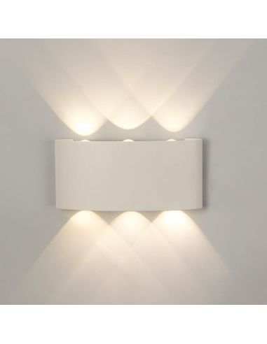 Aplique LED exterior ARCS 6W 620Lm 3000K, IP54 antracita o blanco