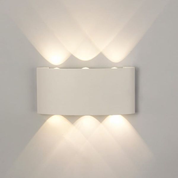 Aplique LED exterior ARCS 6W 620Lm 3000K, IP54 antracita o blanco
