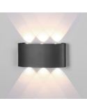 Aplique LED exterior ARCS 6W 620Lm 3000K, IP54 antracita o blanco