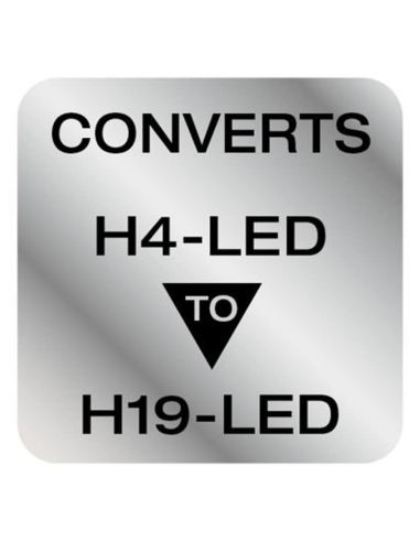 Adaptador OSRAM LEDriving 64193DA19-2HFB – Convierte H4 a H19 LED