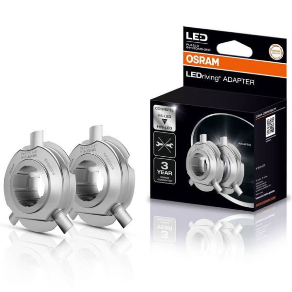 Adaptador OSRAM LEDriving 64193DA19-2HFB – Convierte H4 a H19 LED