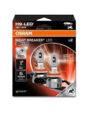 Ampoule LED intelligente OSRAM NIGHT BREAKER H9 – Homologuée, 12 V, 6 000 K, lumière blanche intense 64213DWNBSM-2HB