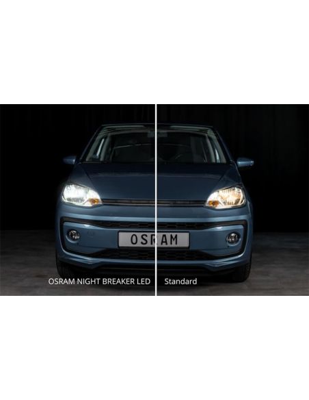 Pack 2 OSRAM NIGHT BREAKER LED SMART HIR2 – LED homologado 6000K hasta +330 % más de luz 9012DWNBSM-2HB