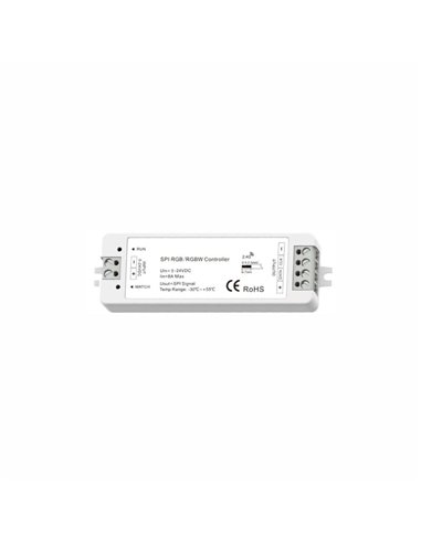 Controladora SPI RGB/RGBW 5-24VDC RF para tiras LED direccionables