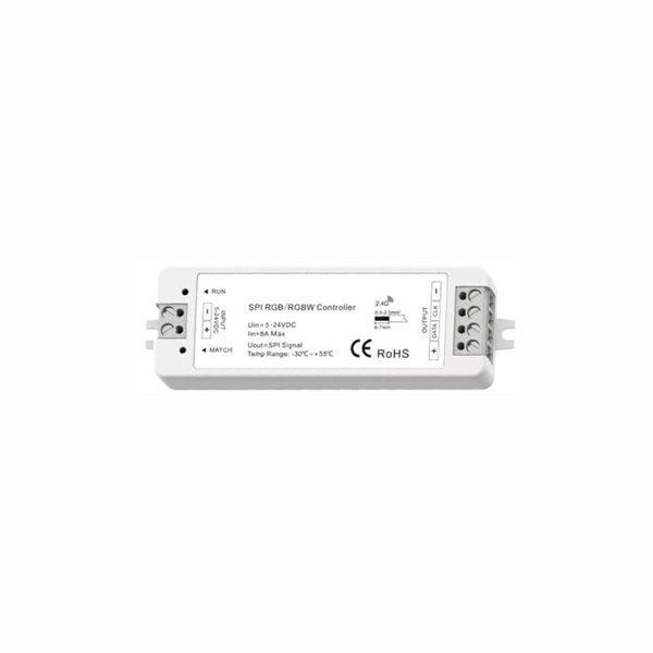 Controladora SPI RGB/RGBW 5-24VDC RF para tiras LED direccionables