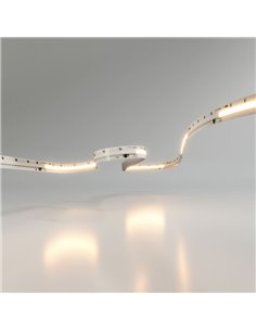 Fita de LED com tecnologia SPI, rolo de 5 metros, FINE RUNNING, 24VDC, 12W/m, 950/1050Lm, cor única 2700K/3000K/4000K, IP20