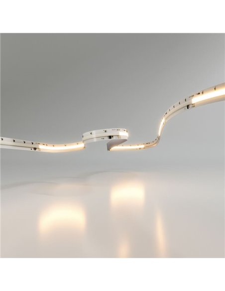 Fita de LED com tecnologia SPI, rolo de 5 metros, FINE RUNNING, 24VDC, 12W/m, 950/1050Lm, cor única 2700K/3000K/4000K, IP20