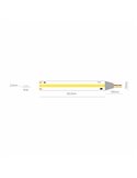 Tira LED con tecnología SPI rollo 5 metros FINE RUNNING 24VDC 12W/m 950/1050Lm, monocolor 2700K/3000K/4000K IP20