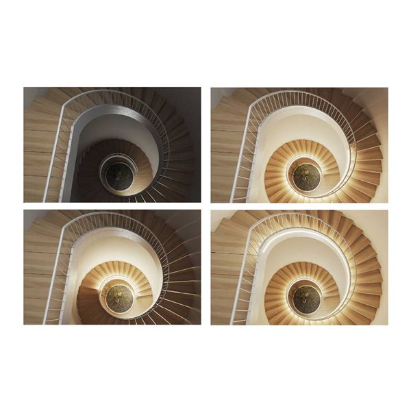 Fita de LED com tecnologia SPI, rolo de 5 metros, FINE RUNNING, 24VDC, 12W/m, 950/1050Lm, cor única 2700K/3000K/4000K, IP20