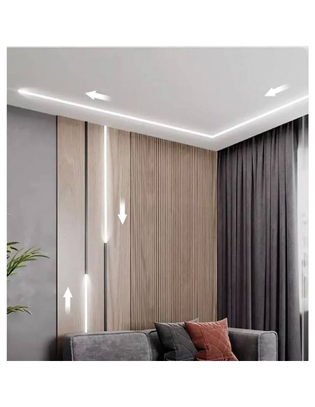 Tira LED con tecnología SPI rollo 5 metros FINE RUNNING 24VDC 12W/m 950/1050Lm, monocolor 2700K/3000K/4000K IP20