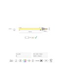 Tira LED con tecnología SPI rollo 5 metros FINE RUNNING 24VDC 12W/m 950/1050Lm, monocolor 2700K/3000K/4000K IP20