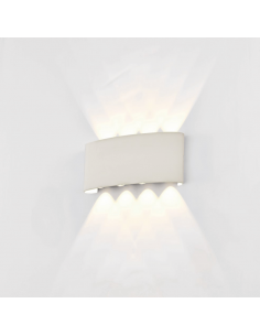 Aplique LED exterior Arcs antracita o blanco de 8W con luz bidireccional
