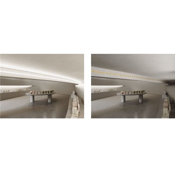 Bande LED COB avec 3150 LED, RGB 24V, avec contrôle SPI, 11W/m, lumière continue professionnelle.