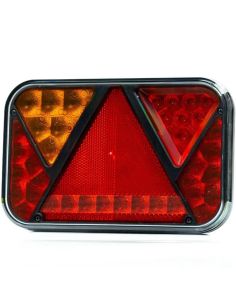 Lanterna traseira LED FT-270 NT com triângulo refletor 12V – Esquerda ou Direita