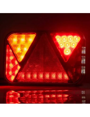 Feu arrière LED FT-270 NT avec triangle réfléchissant 12 V – Gauche ou Droite