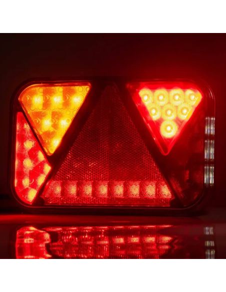 Feu arrière LED FT-270 NT avec triangle réfléchissant 12 V – Gauche ou Droite