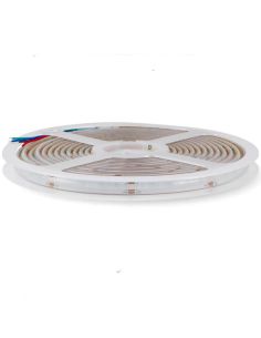 Tira LED COB RGB 24V IP65 15W/m – 5 metros, uso interior y exterior, corte 3 cm