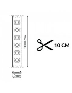 Tira LED SPI SMD RGB digital con píxeles visibles 10 metros, 24V 14W/m IP20 2