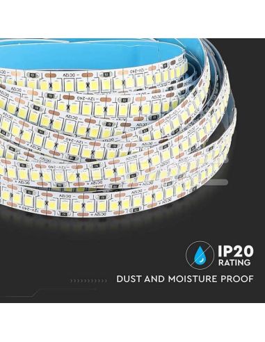 Tira LED SMD 2835 12V 20W/m 240 LED/m IP20 2000 lm/m High Lumen