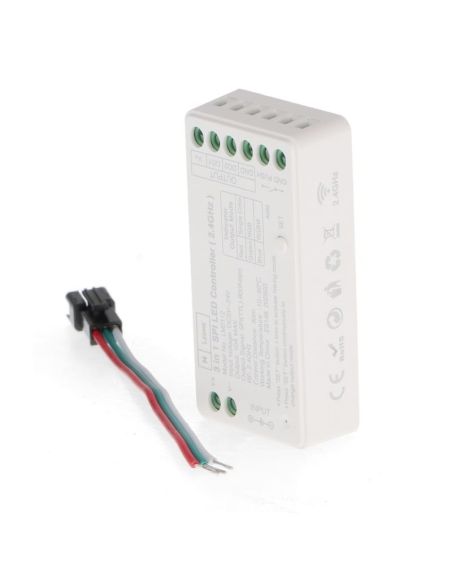 Controlador regulador SPI/IC 3 em 1 para fitas de LED digitais RGBW